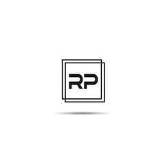 Initial Letter RP Logo Template Design