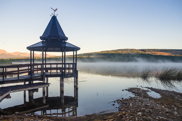 Sunset at Laguna La Zeta in Esquel, Argentina