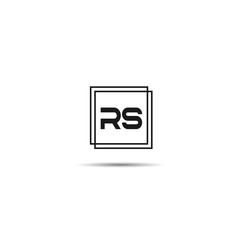 Initial Letter RS Logo Template Design