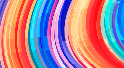 Colorful striped background. Vector pattern with wavy stripes