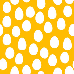 Seamless vector pattern with eggs