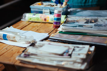 street trade at the festival, hand-made creativity