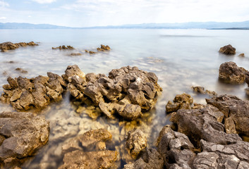 Rocky shore of the Adriatic
