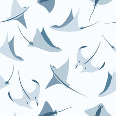 seamless vector pattern with rays © lena_l