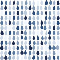Seamless vector pattern with rain drops