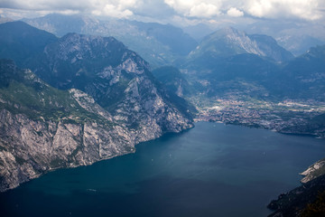 Garda Lake top view