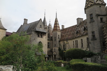 Das Schloss von La Rochepot, Burgund