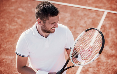 Tennis player. Sport, recreation concept