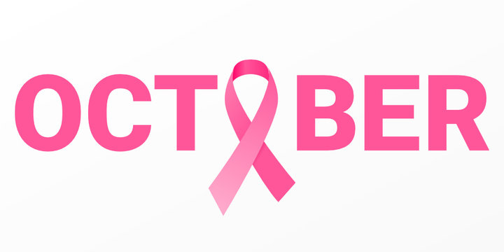 Breast Cancer Awareness Month vector icon illustration