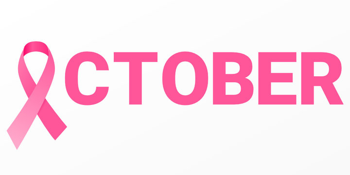 Breast Cancer Awareness Month vector icon illustration