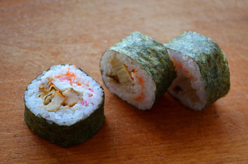 Image of sushi rolls