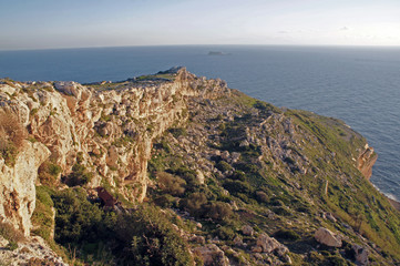 Fototapeta na wymiar Panorama of Dingli Cliffs, Malta