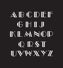 alphabet font vector
