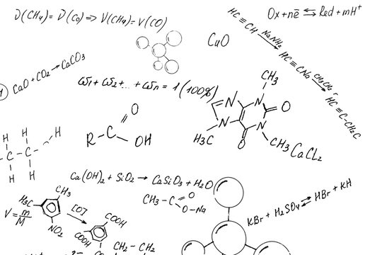 molecule structure on white background - Powered by Adobe