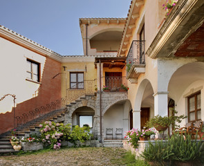 View of Orgosolo. Sardinia. Italy