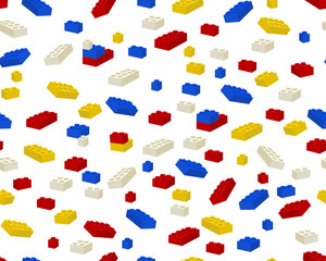 Toy building blocks pattern 