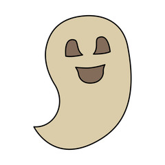halloween ghost isolated icon