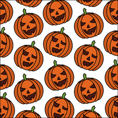 halloween pumpkin icon pattern