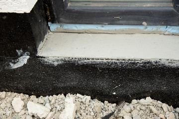 oncrete waterproofing membrane for underground basement walls