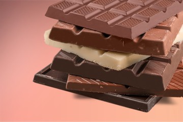 Pieces of delicious chocolate