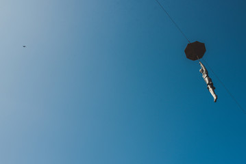 Umbrella Woman, Agueda, Portugal
