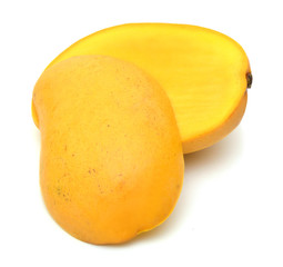 mangos on white background