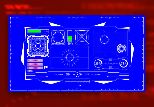 Set mit &Uuml;berlagerungen f&uuml;r eine Bedienoberfl&auml;che
