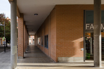 Villava, España, 21/09/2018 : View of the streets of Villava