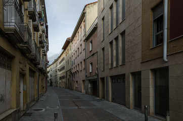 Villava, España, 21/09/2018 : View of the streets of Villava