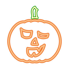 halloween pumpkin isolated icon