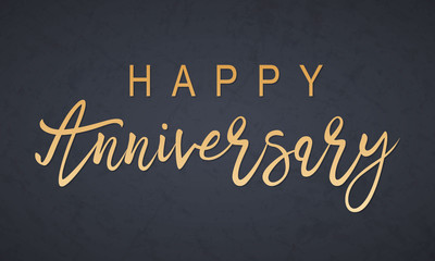 Happy Anniversary lettering