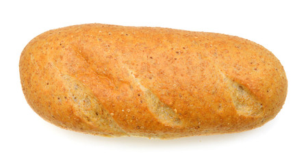 breads on a white background