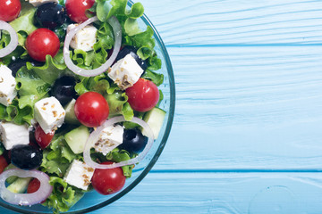 Fresh vegetables greek salad