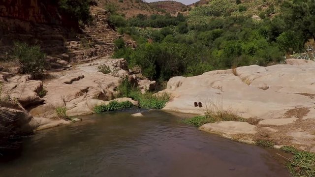 Hills and rivers in Algeria, Tlemcen on a sunny day