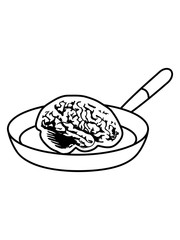 kannibale horror halloween gehirn ekelig grillen essen lecker hunger kochen braten chef koch schürze küche frühstück pfanne comic cartoon clipart