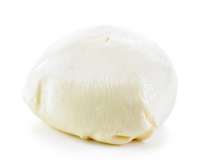 Mozzarella cheese on white background © Mara Zemgaliete