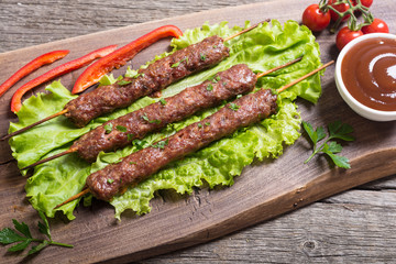 Shish kebab or lula-kebab