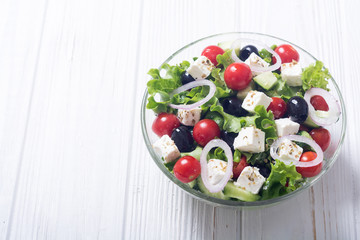 Fresh vegetables greek salad