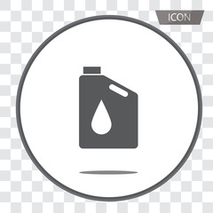 Oil icon vector , Oil Gallon icon isolated on white background.