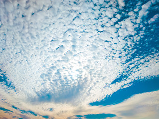 Blue sky background with clouds . Sky with clouds