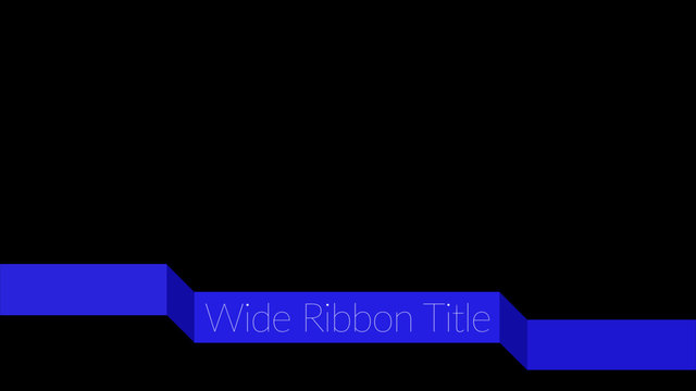 Wide Ribbon Title