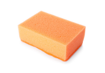 Cleaning sponge for dish washing on white background