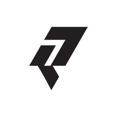 Q  letter with 7 logo design