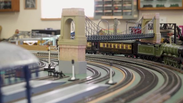 Old vintage toy trains and hobby train sets.