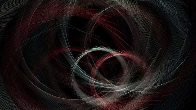 Seamless geometric string art pattern on black background