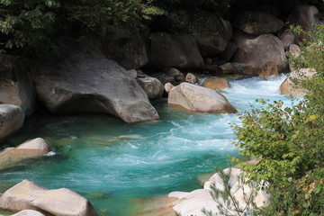 阿寺渓谷, 長野県, Atera river, September