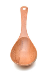 wooden spoon isolated on white background