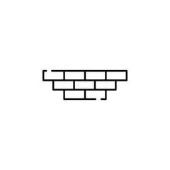 bricks, wall icon. Element of construction for mobile concept and web apps illustration. Thin line icon for website design and development, app development