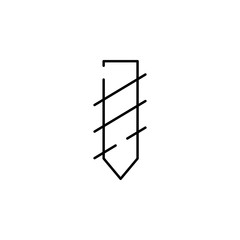 drill tip icon. Element of construction for mobile concept and web apps illustration. Thin line icon for website design and development, app development