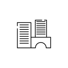 buildings, houses icon. Element of construction for mobile concept and web apps illustration. Thin line icon for website design and development, app development